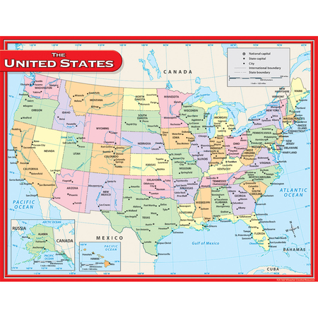 TEACHER CREATED RESOURCES US Map Chart TCR7657